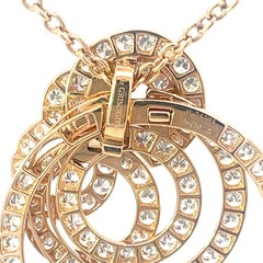 Collar Colgante de Diamantes Gitano De Grisogono Oro Rosa 18K