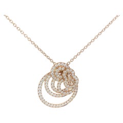 Collar Colgante de Diamantes Gitano De Grisogono Oro Rosa 18K