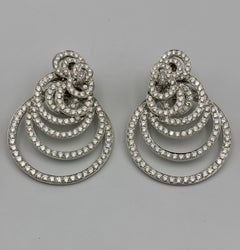 de Grisogono Gypsy earrings in 18k gold and white diamonds