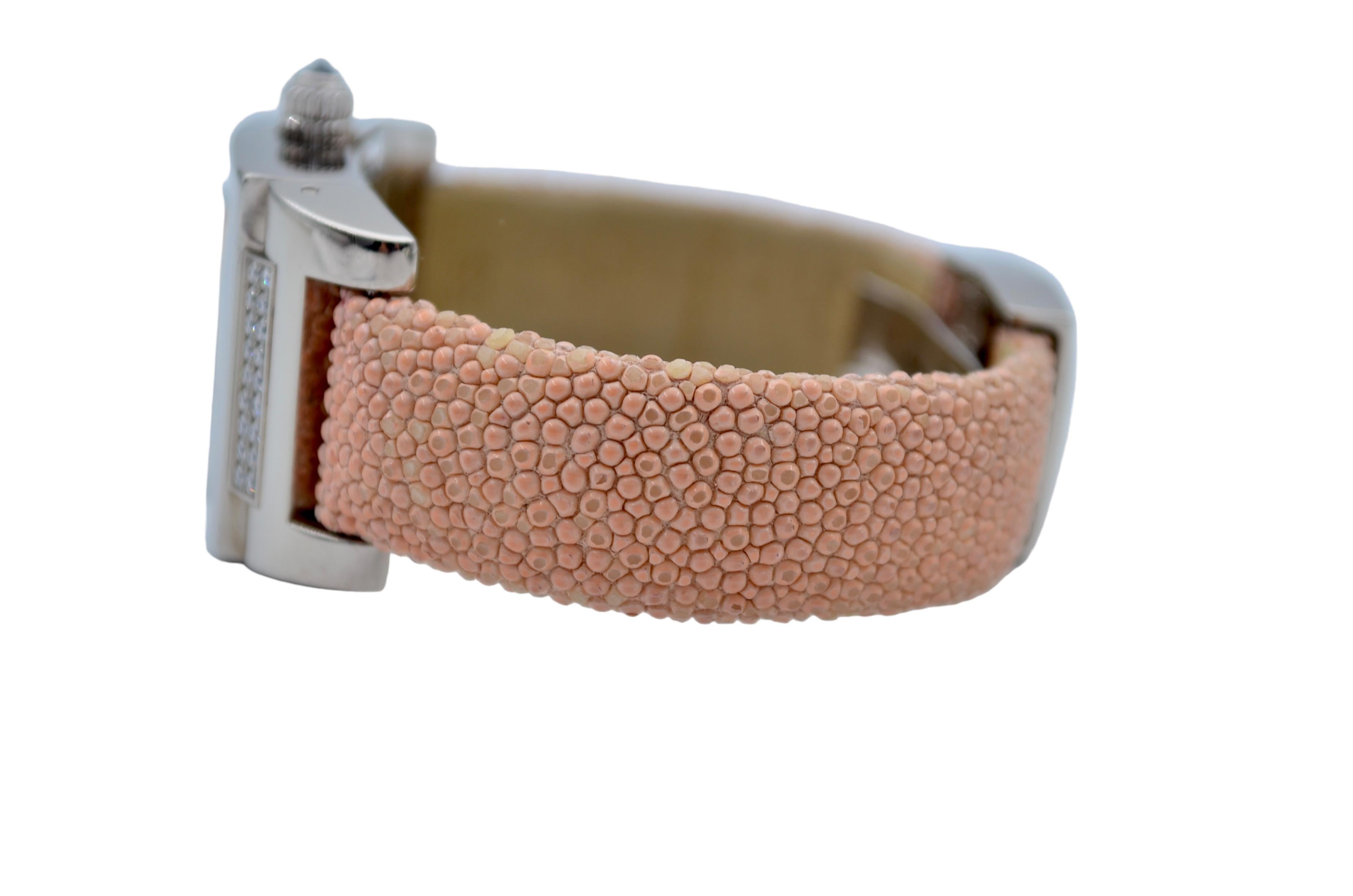 De Grisogono Instrumentino 29x48mm Dual Time Diamonds 18K White Gold Ref: TINO S 4