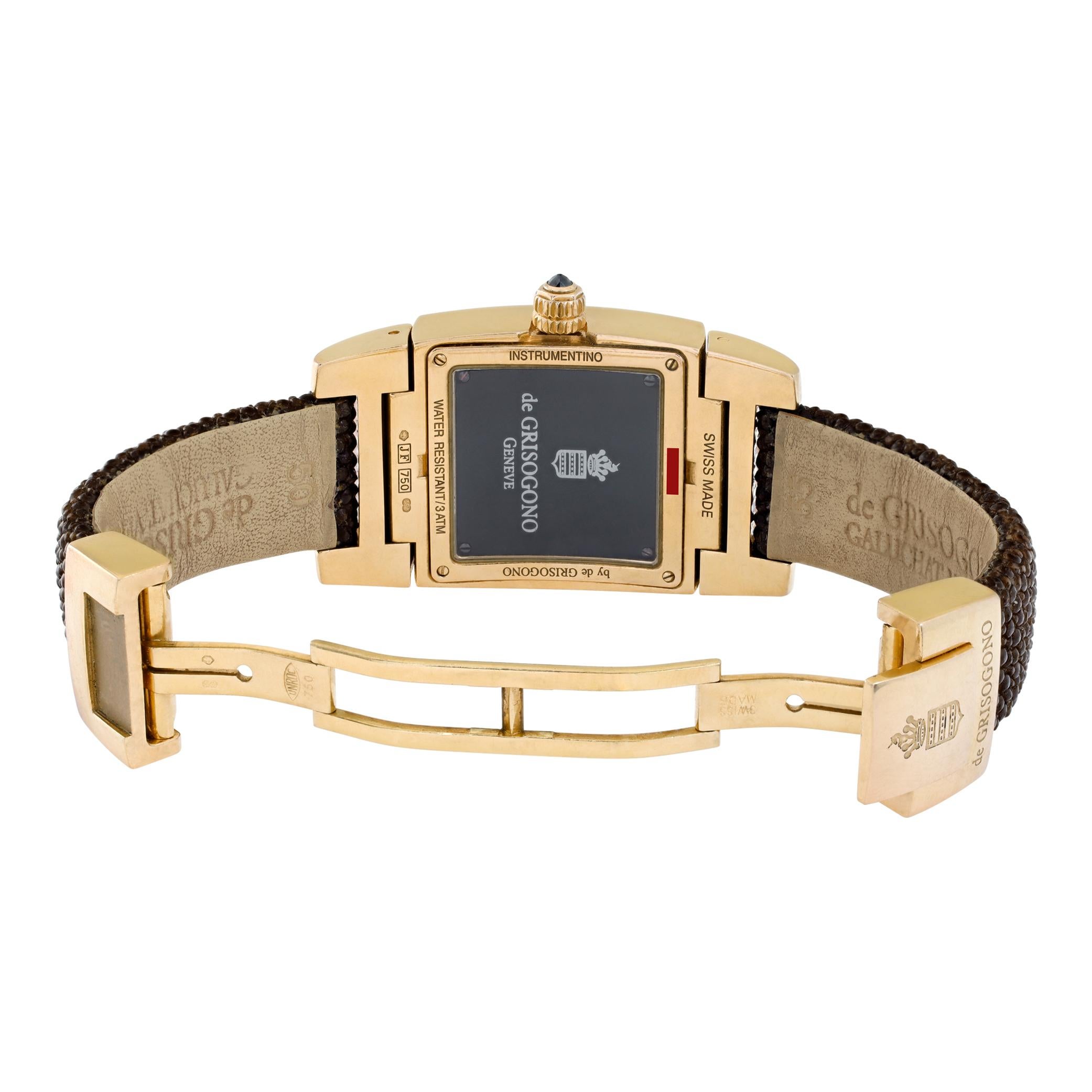 De Grisogono Instrumentino Roségold Automatik-Automatik  Armbanduhr Ref ATN09 Damen im Angebot