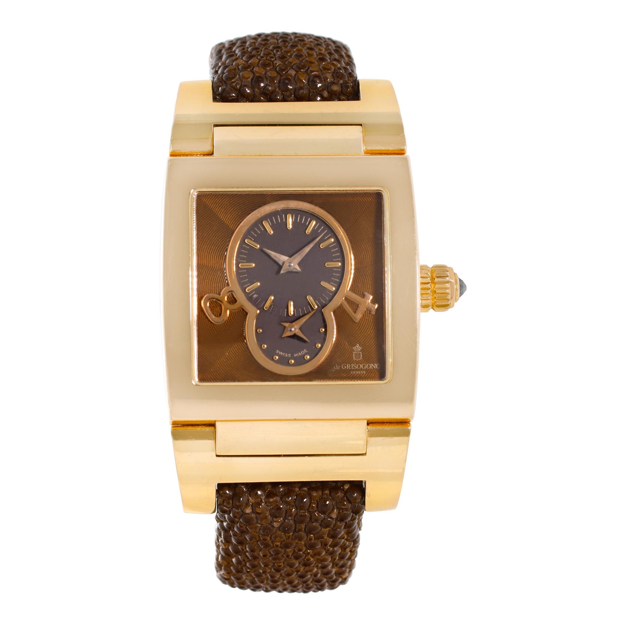 De Grisogono Instrumentino Rose Gold Automatic  Wristwatch Ref ATN09