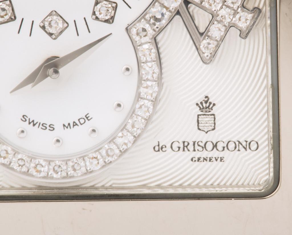 De Grisogono Ladies White Gold Diamond Instrumentino Watch In Excellent Condition In Bal Harbour, FL