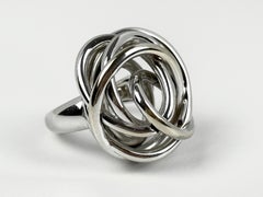 De GRISOGONO Matassa Bague fleur en or blanc 18k