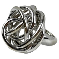 De Grisogono Anillo Flor Matassa Oro Blanco 18k