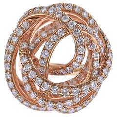 De Grisogono Matassa Diamond Rose Gold Dome Ring