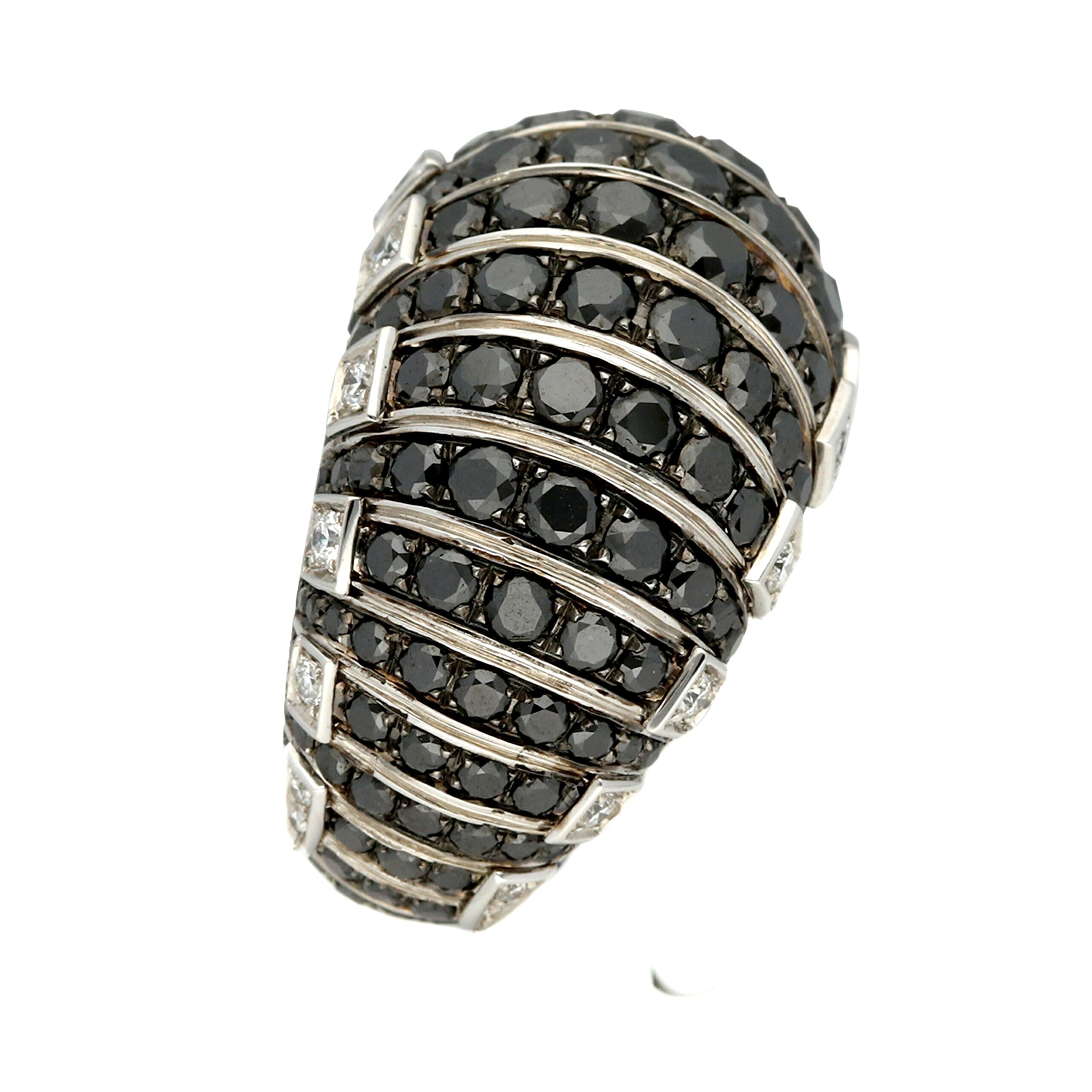 Contemporary de GRISOGONO 'MOSAICA' Gold Diamonds Cocktail Ring For Sale