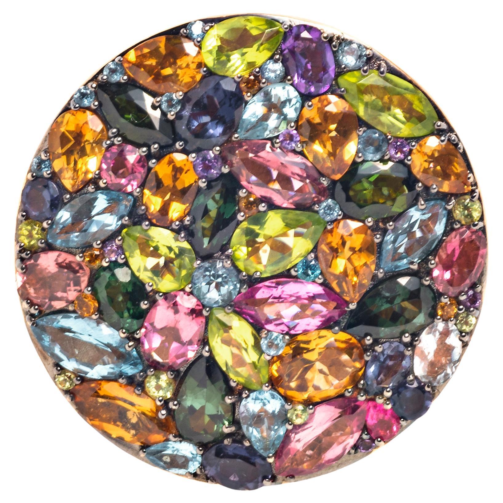 De Grisogono Multi-gem and Colored Diamond Ring