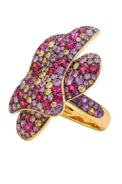 de GRISOGONO Multi-Gemstone Ring in 18K Pink Gold  Crafted in 18K pink gold