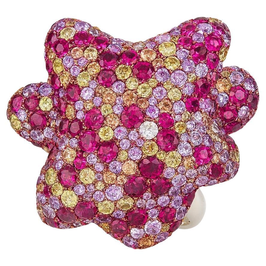 de GRISOGONO Anello con più pietre preziose in oro rosa 18 carati  Realizzato in oro rosa 18 carati in vendita