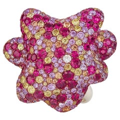 de GRISOGONO Multi-Gemstone Ring in 18K Pink Gold  Crafted in 18K pink gold
