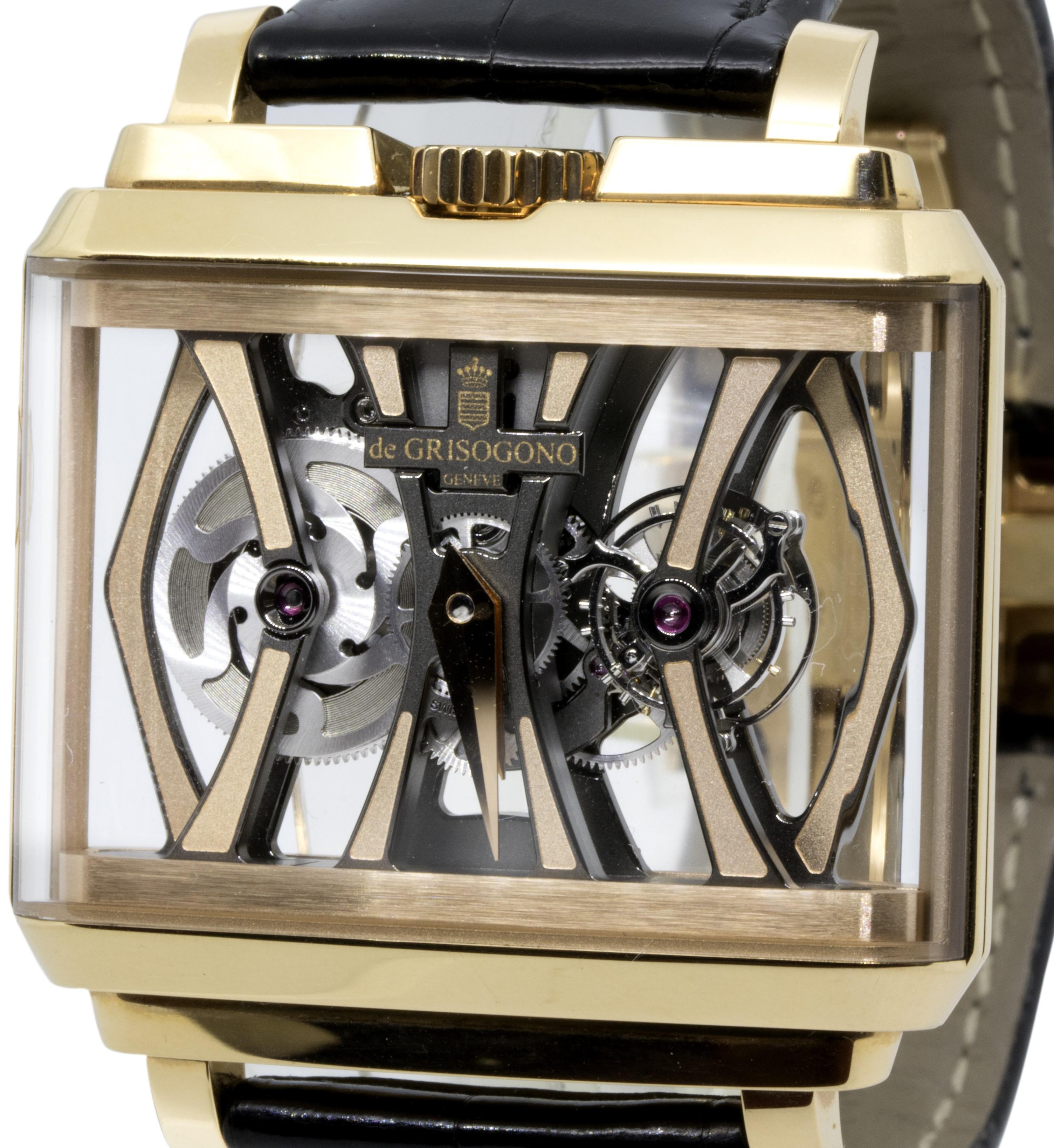 Women's or Men's de GRISOGONO New Retro Tourbillon For Sale