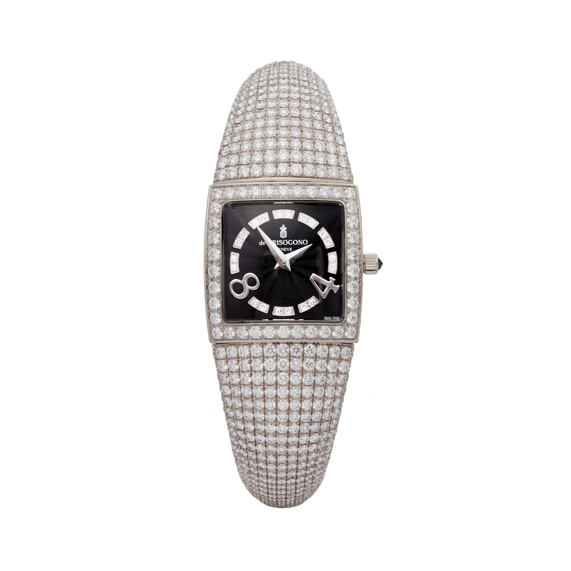 De Grisogono Piccolina 18K White Gold S14B Wristwatch