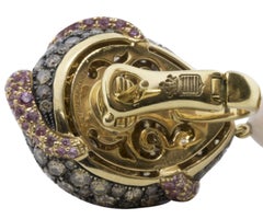 de GRISOGONO Pink Gold Earrings w/ Brown Diamonds