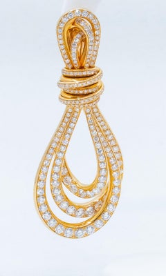 de GRISOGONO Pendientes Oro Rosa Diamantes Blancos