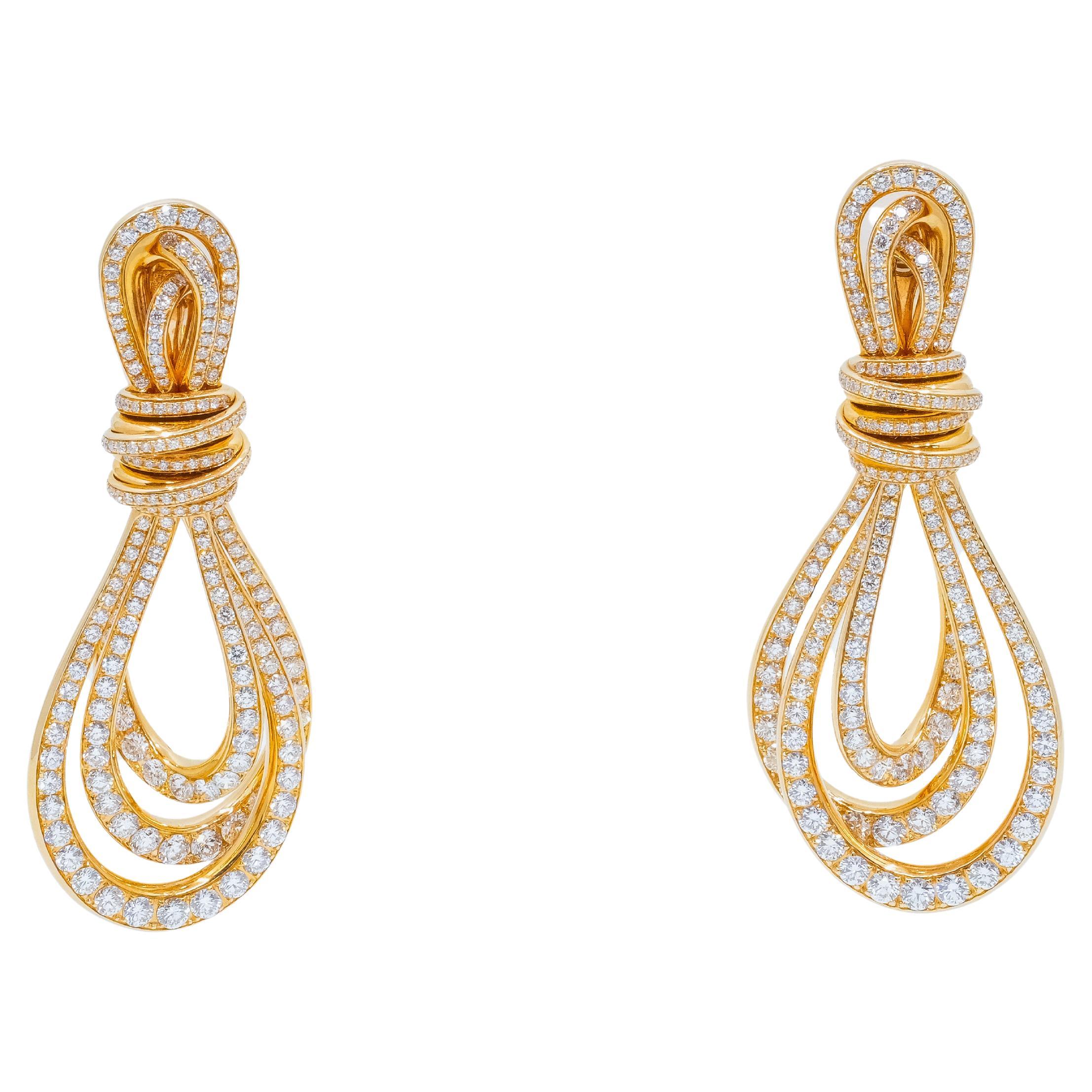 de GRISOGONO Pink Gold White Diamonds Earrings
