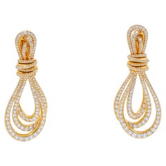 de GRISOGONO Pendientes Oro Rosa Diamantes Blancos