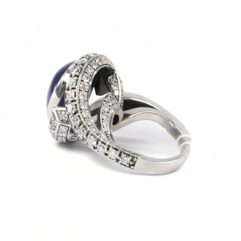De Grisogono Sapphire and Diamond Ring In Excellent Condition In Carlsbad, CA