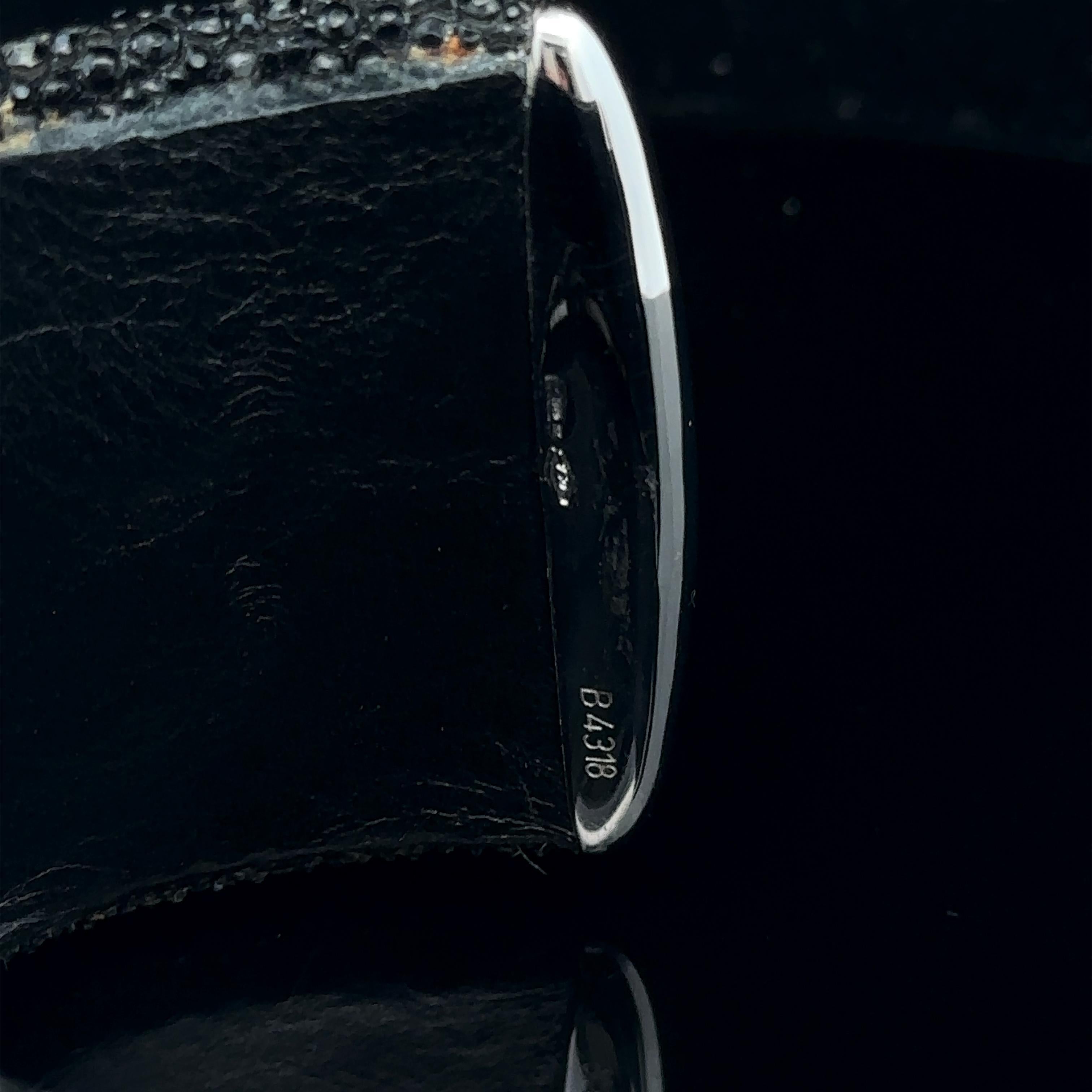 De GRISOGONO Polsino in pelle di razza con diamanti bianchi e neri in oro 18 carati in vendita 5