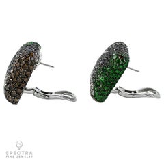 De Grisogono-Ohrringe aus 18 Karat Gold mit Tsavorit und Diamant