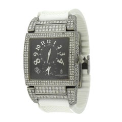 De Grisogono Uno DF Instrumento Uno Diamond Bezel Stainless Steel Wristwatch