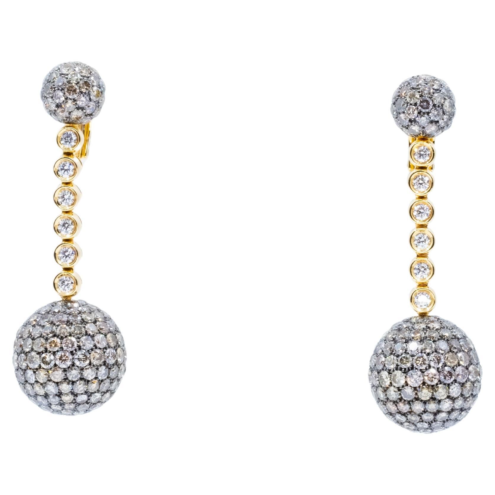 de GRISOGONO Yellow and White Gold Earrings