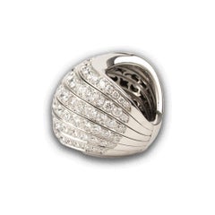 De Grisogono "Zebra" 18k White Gold 5.80ctw Diamond Ring