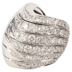 De Grisogono "Zebra" 18k White Gold 5.80ctw Diamond Ring