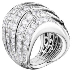 De Grisogono Zebra Ring with White Gold and Diamonds, 53901/01