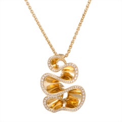 de Grisogono Zigana Diamond and Gold Pendant Necklace