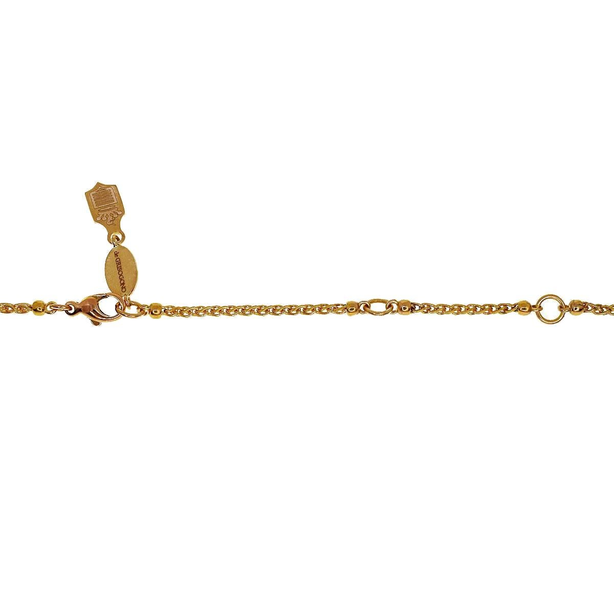 De Grisogono Collier à pendentif Zigana en or rose Unisexe en vente