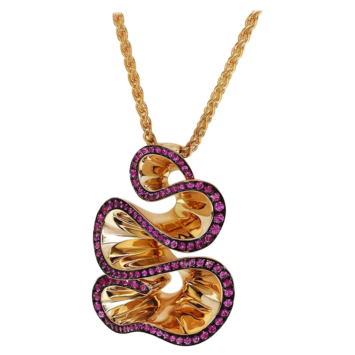 De Grisogono Zigana Rose Gold Pendant Necklace For Sale