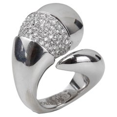 De Grissogono 18k White Gold Diamond Ring