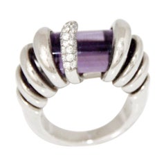De Grissogono Bague en or blanc 18 carats et diamants