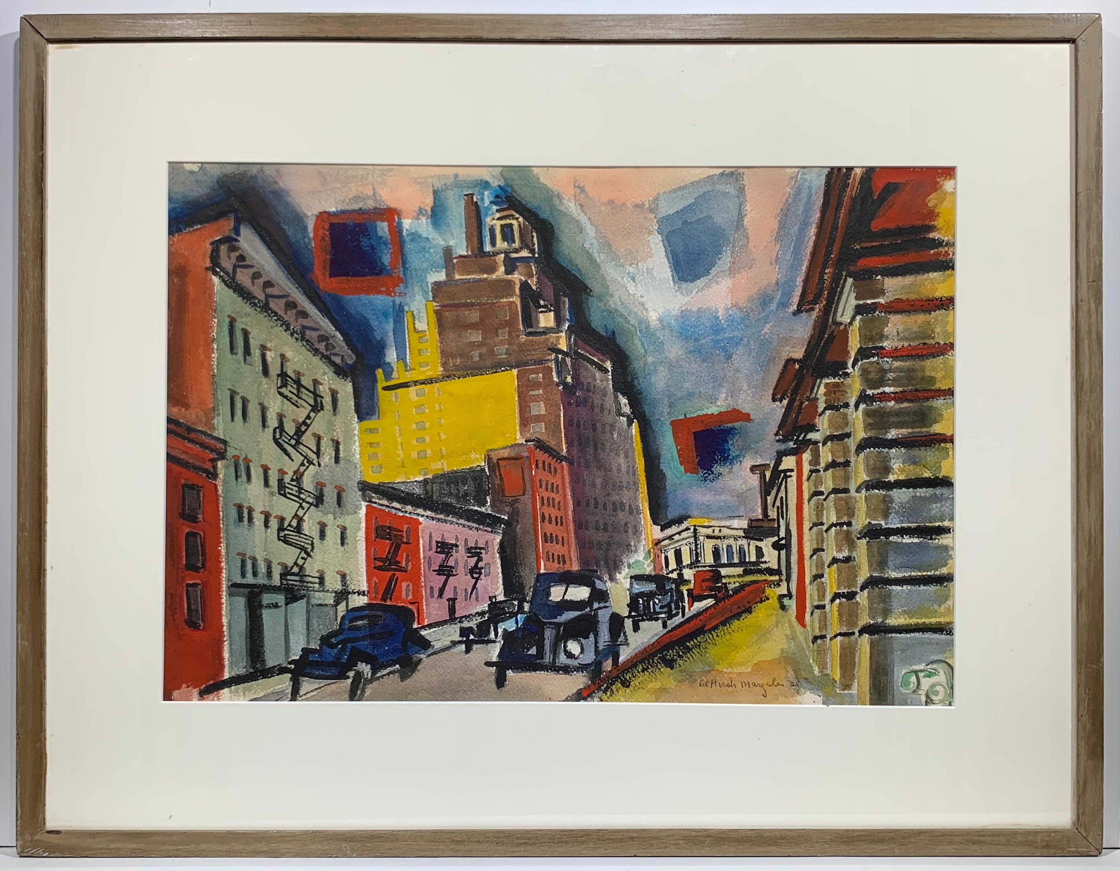 Christopher Street (abstract Greenwich Village cityscape) For Sale 3