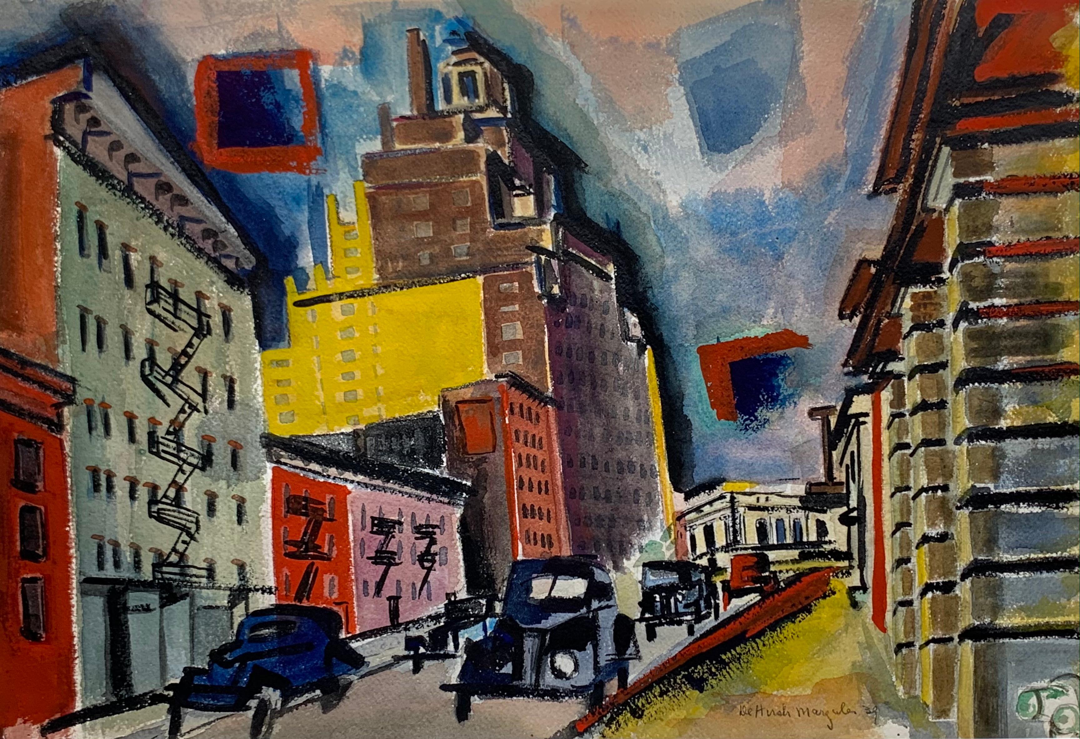 Christopher Street (abstract Greenwich Village cityscape)