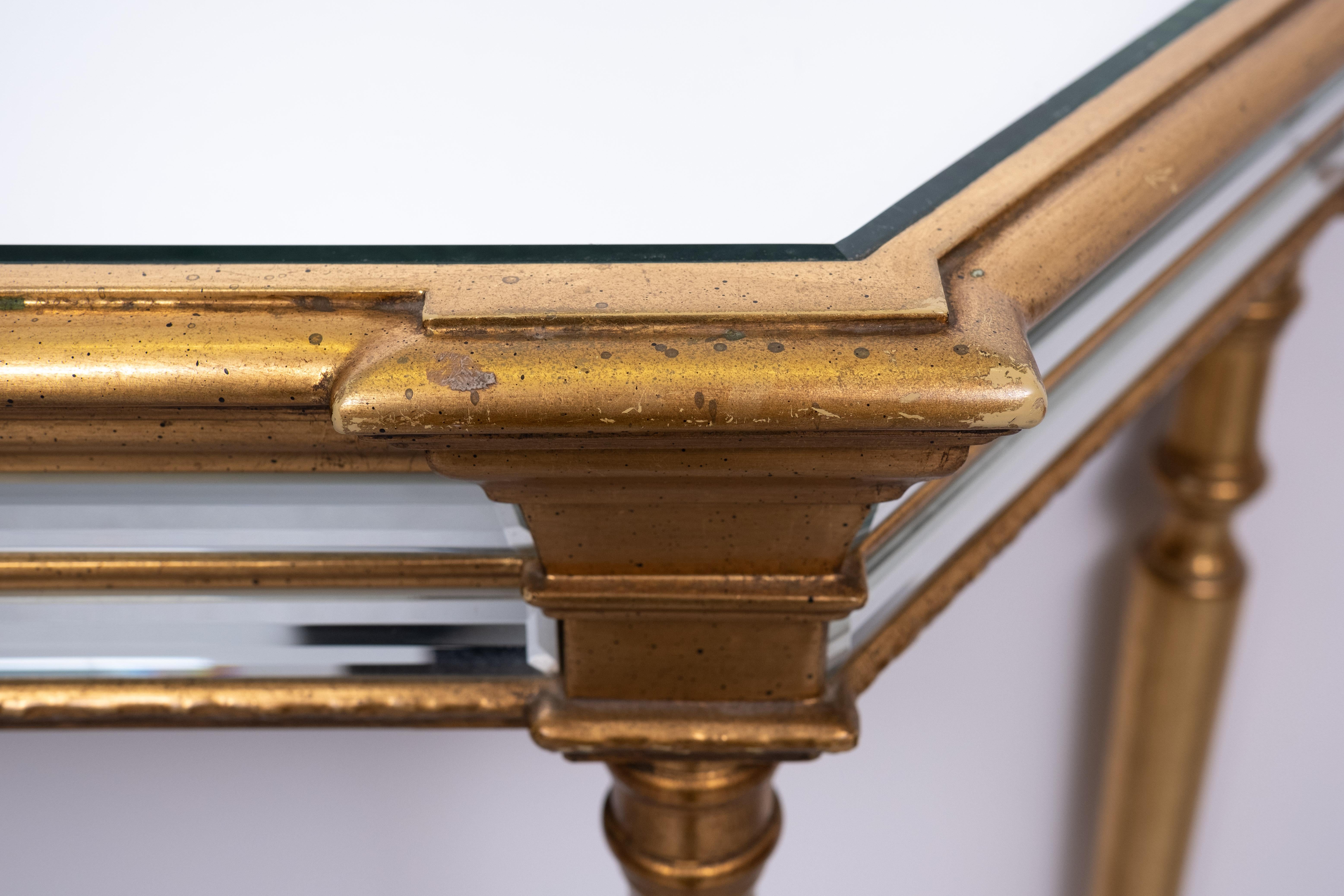 De Knudt   Mirror Console Table Hollywood Regency  Belgian 1970s For Sale 3