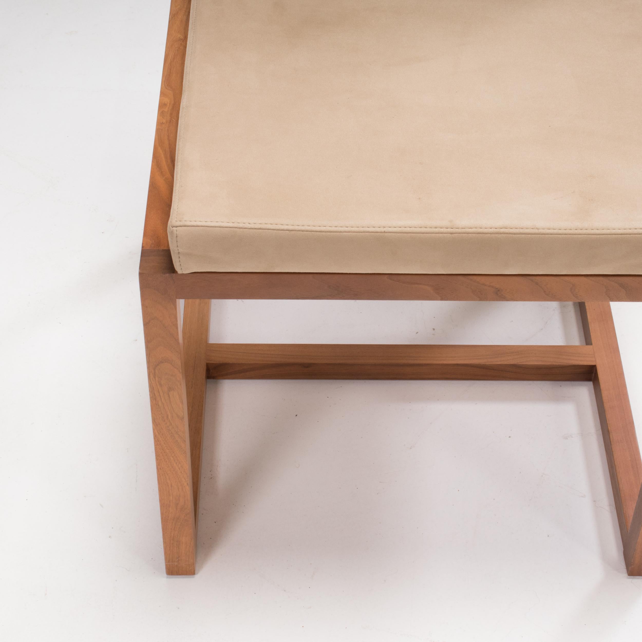 De La Espada Oiled Walnut 133 Compact Dining Chair, Set of 6 6