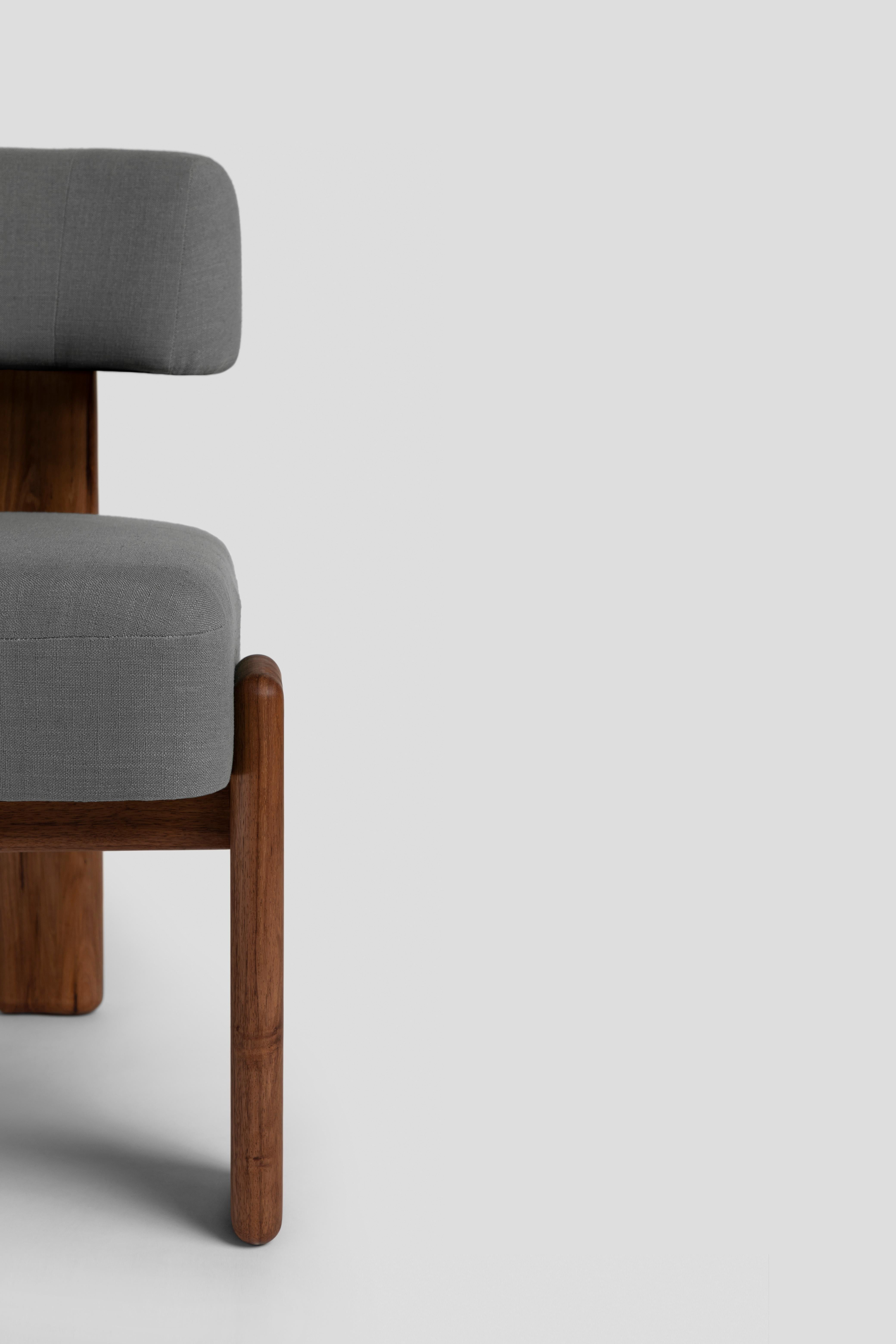 De la Paz Dining Chair Solid Wood, Contemporary Mexican Design For Sale 5