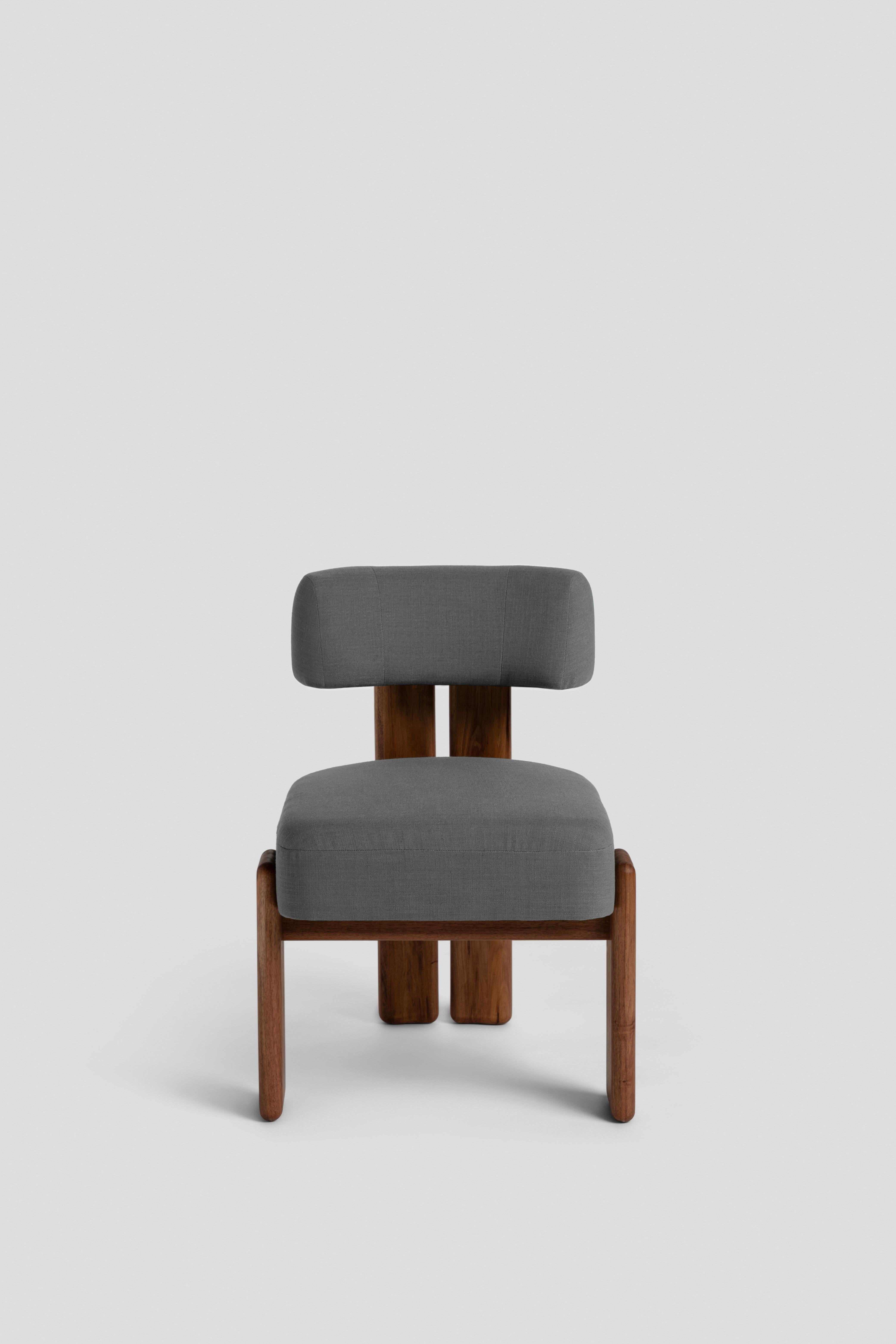 De la Paz Dining Chair Solid Wood, Contemporary Mexican Design For Sale 7