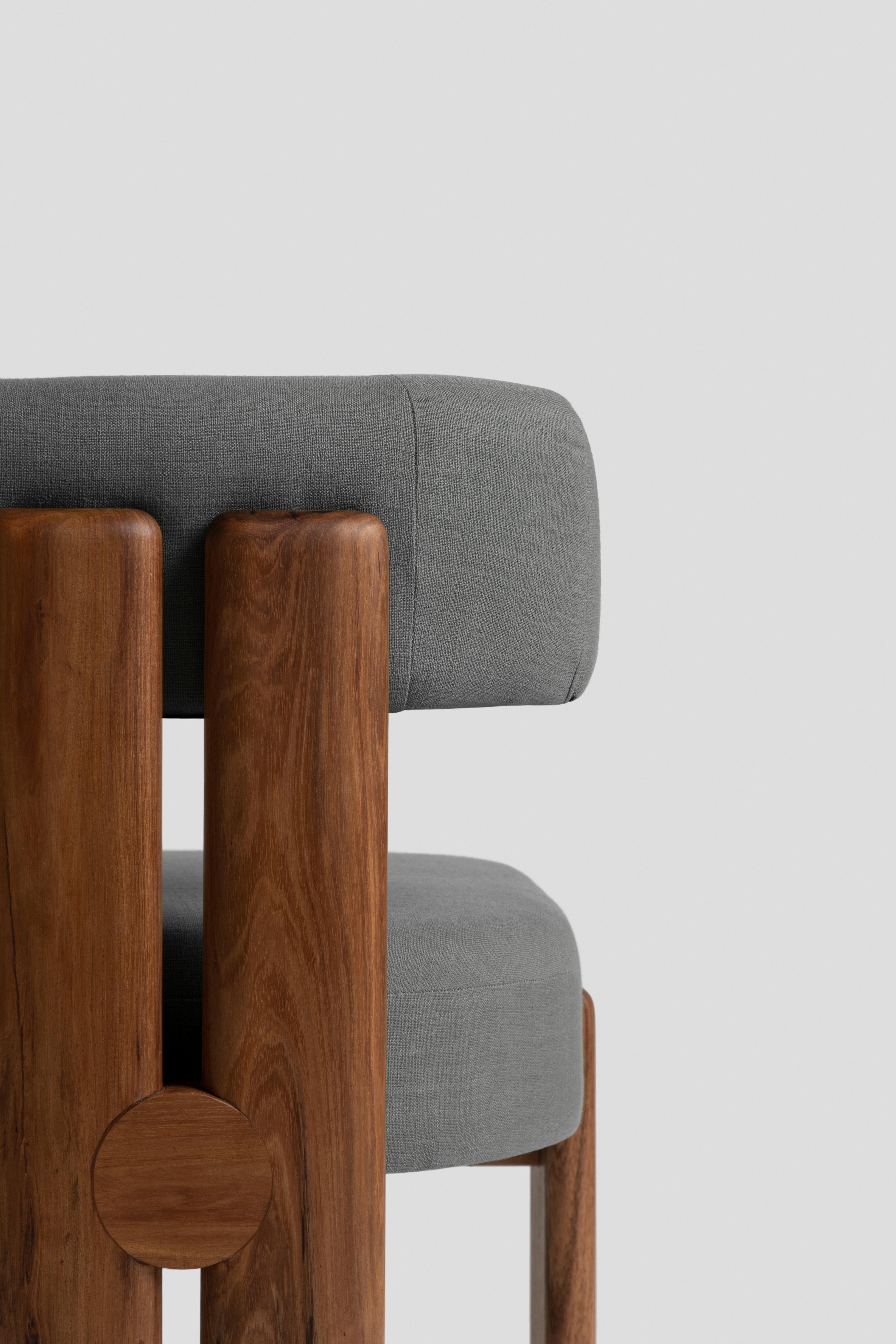 De la Paz Dining Chair Solid Wood, Contemporary Mexican Design For Sale 1