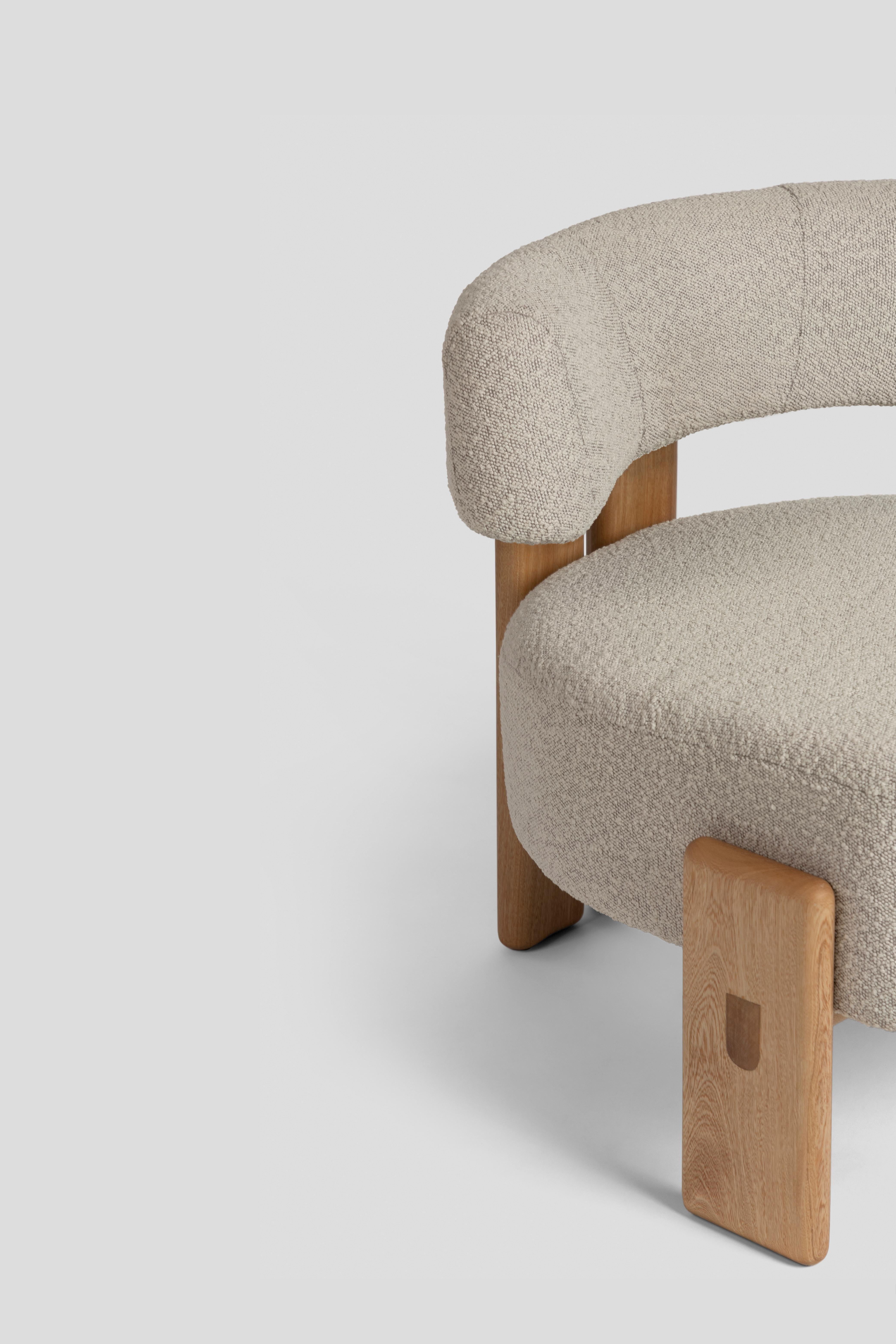 Osier Salon personnalisable  Chaise de la Paz, bois massif et tapisserie. en vente