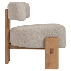 De la Paz Low Chair Solid Wood, Contemporary Mexican Design