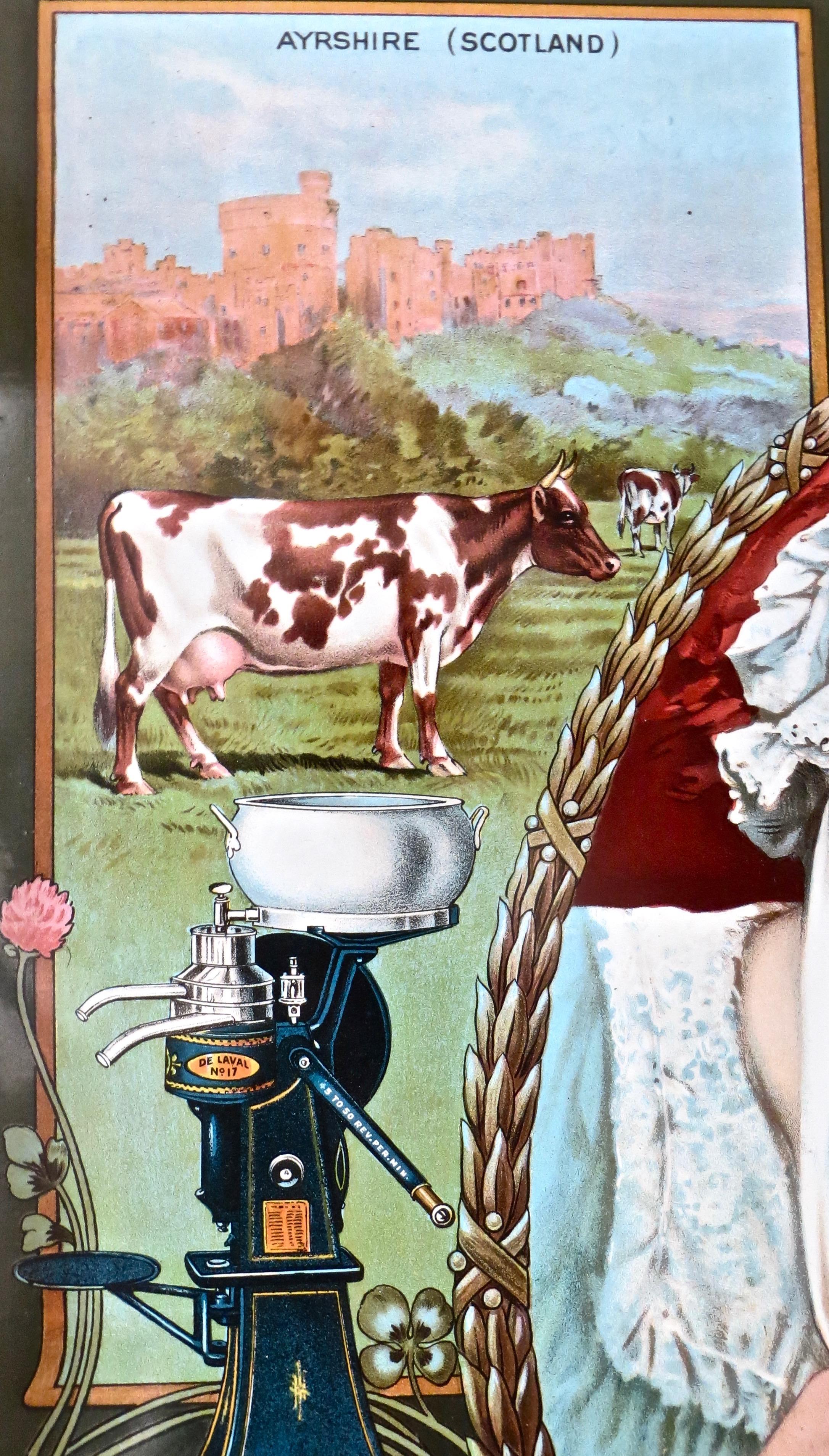 „De Laval“-Werbeschild aus Zinn, amerikanisch, um 1905, neuwertig (Volkskunst) im Angebot