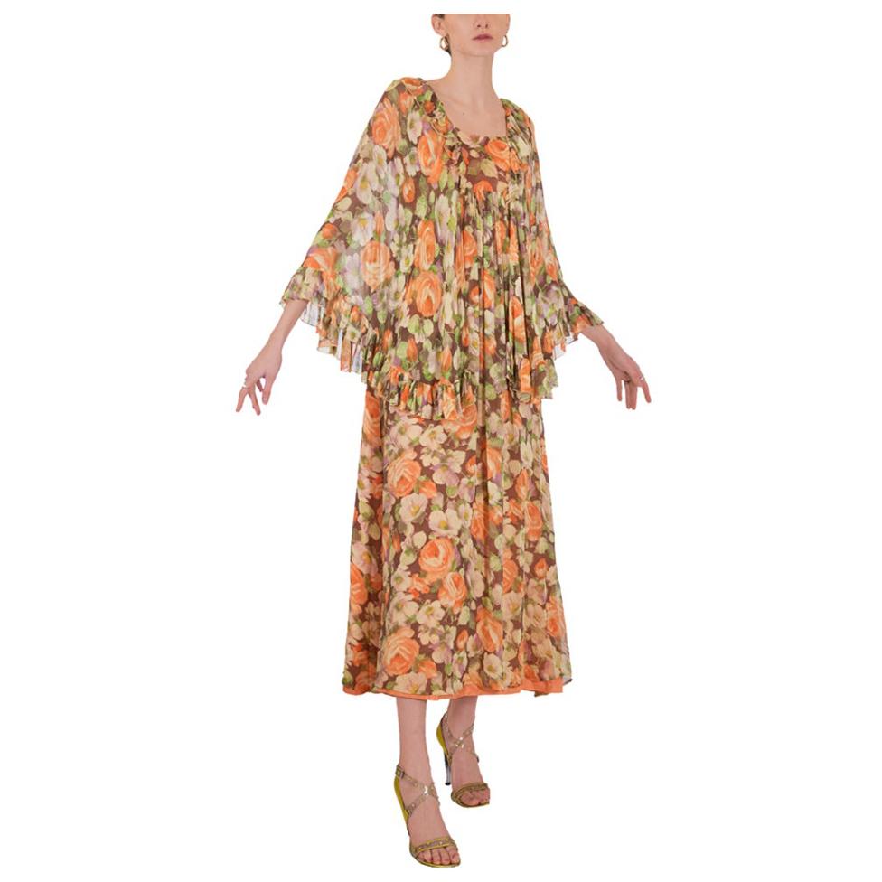 1970s John Charles Floral Dress
