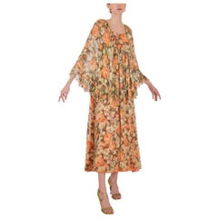 Vintage 1970s John Charles Floral Dress