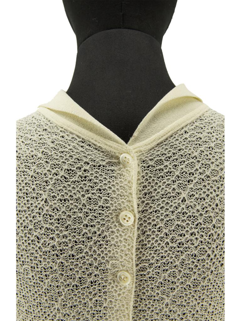 1980s Alaïa Crochet Fitted Dress For Sale 5