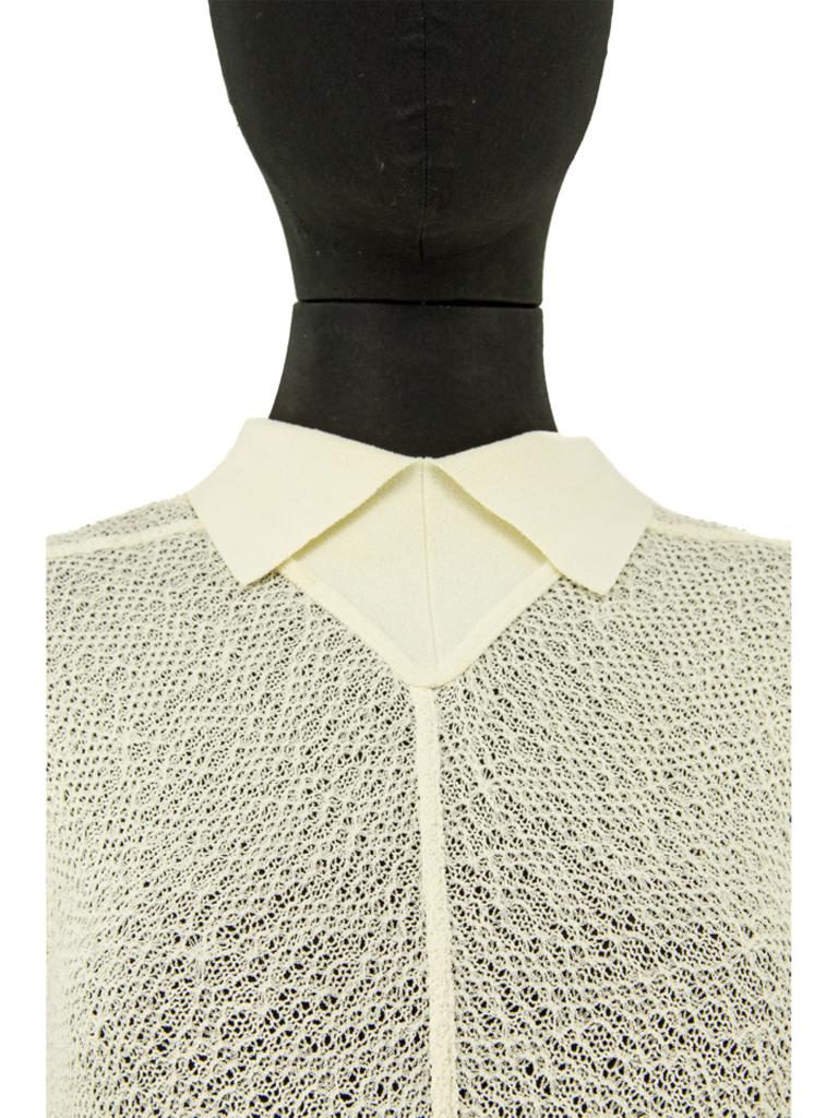 1980s Alaïa Crochet Fitted Dress In Good Condition For Sale In London, GB