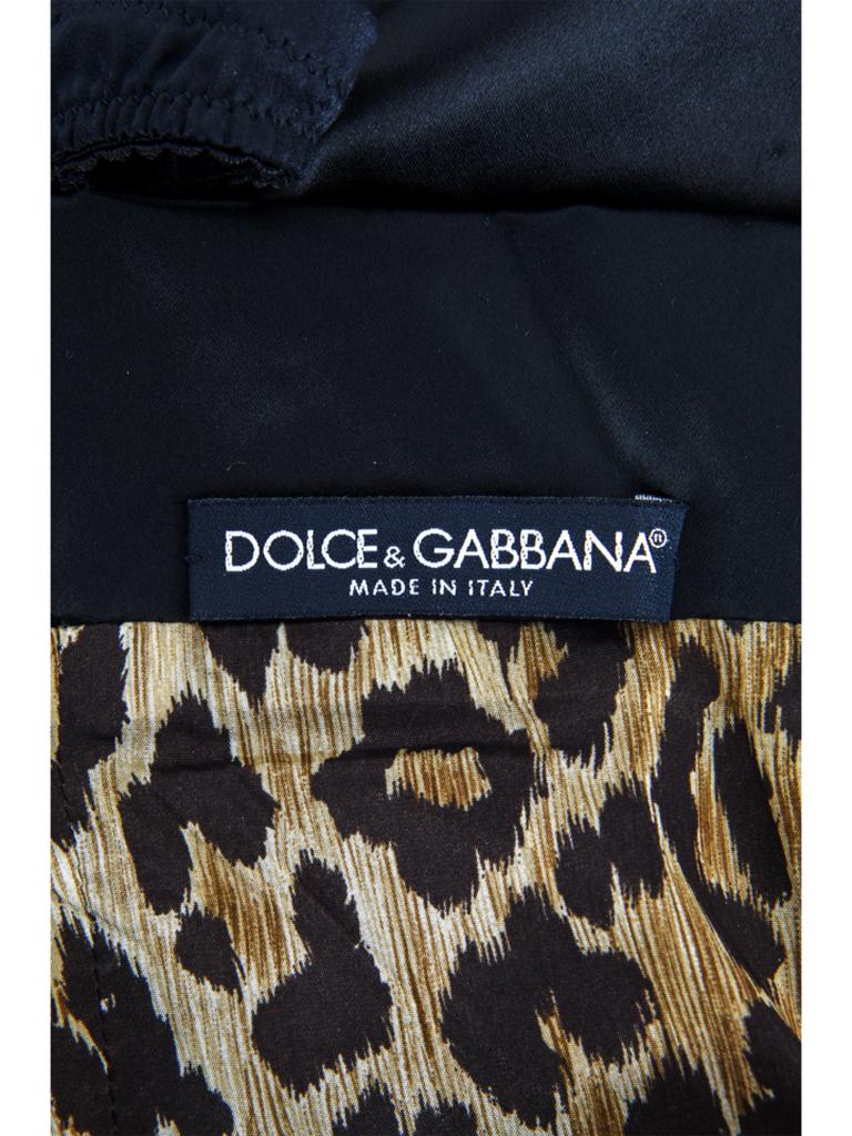 1990s Dolce And Gabbana Black Silk Dress For Sale 4