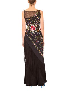 Belville Sassoon Lorcan Mullany Piano Shawl Dress Late 1990's